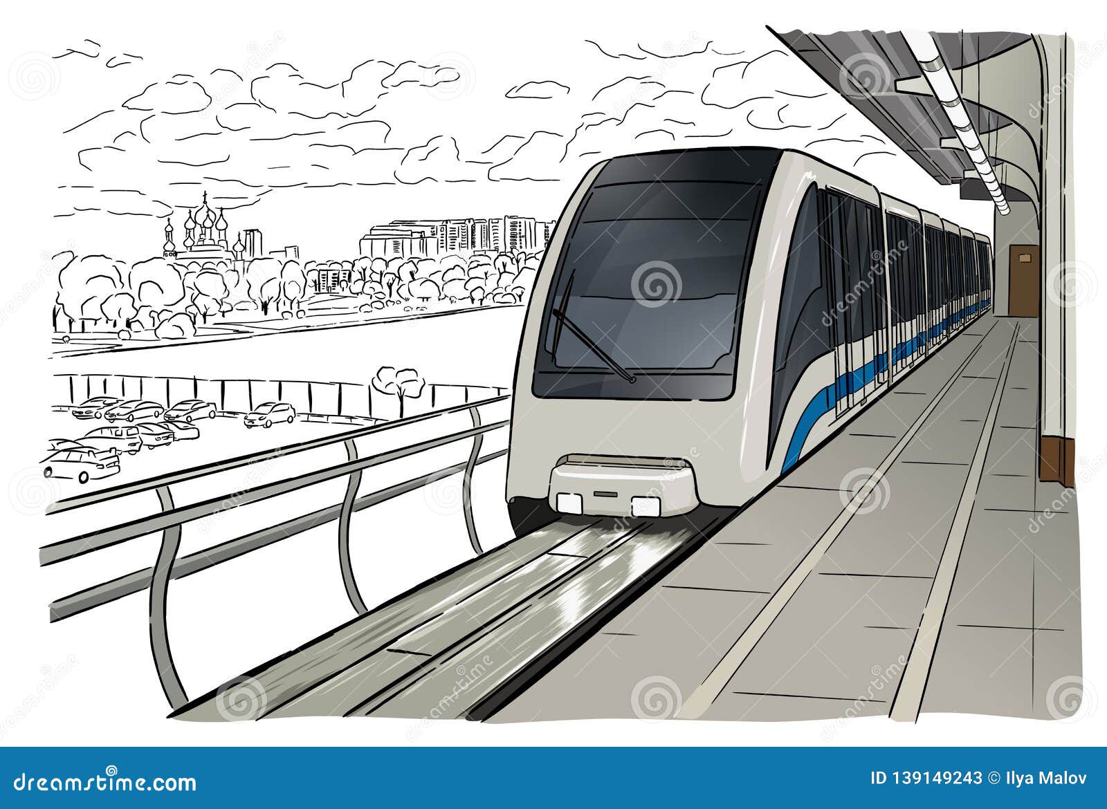 Московское метро рисунок